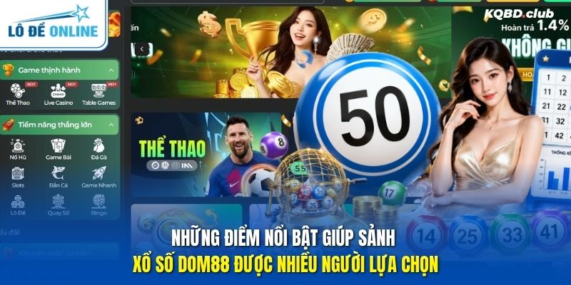 Những điểm nổi bật giúp sảnh xổ số DOM88 được nhiều người lựa chọn